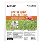 Red Dog Blue Kat, Foundations Beef and Tripe 4x0.25lb - Frozen Dog Food image number null