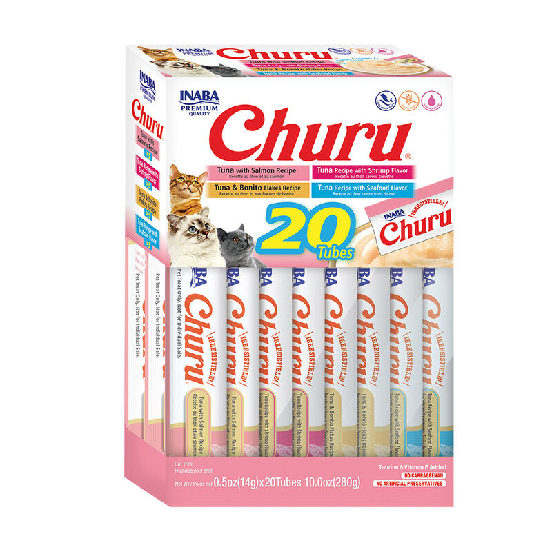 Churu Cat Treats, Variety 20 Tubes - Seafood VP - 14 g x 20 image number null