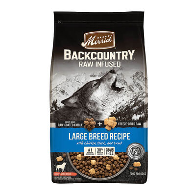 Merrick, Grain Free Backcountry Raw Infused Large Breed - 9.07 kg - Dry Dog Food
