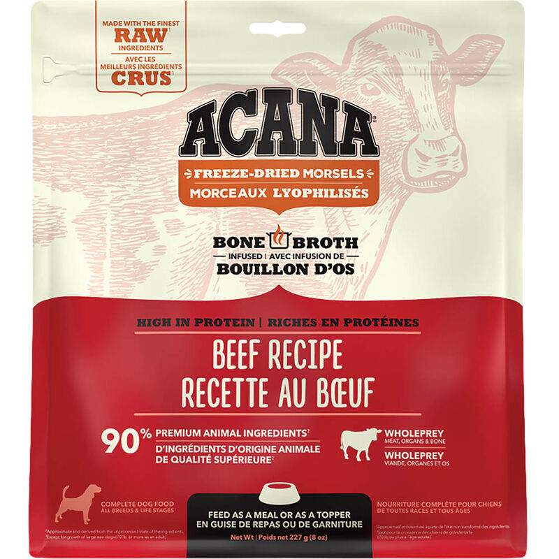 Acana, Adult - FD Morsels - Ranch Raised Beef - 227 g - Freeze Dried Dog Food image number null