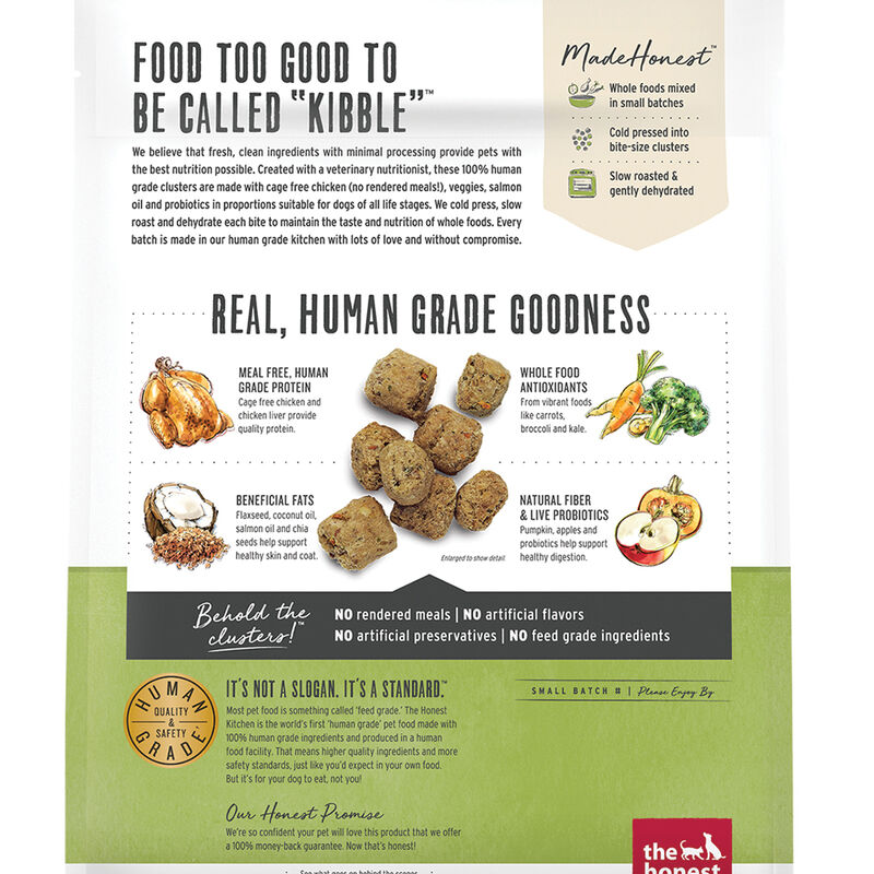 The Honest Kitchen, Grain Free Whole Food Clusters - Chicken - Dry Dog Food image number null