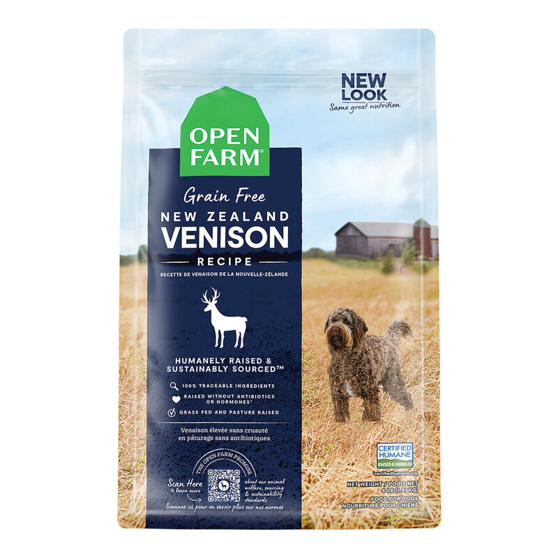 Open Farm, New Zealand Venison - 1.81 kg - Dry Dog Food image number null