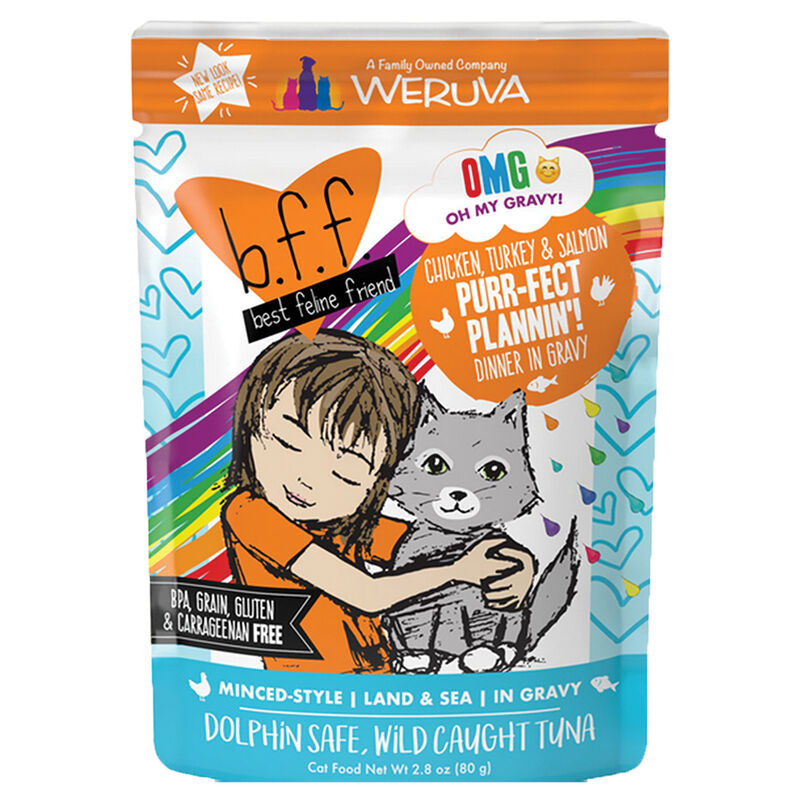 Weruva, Pouch, Feline Adult - Turkey & Salmon - 80 g - Minced  - Wet Cat Food image number null