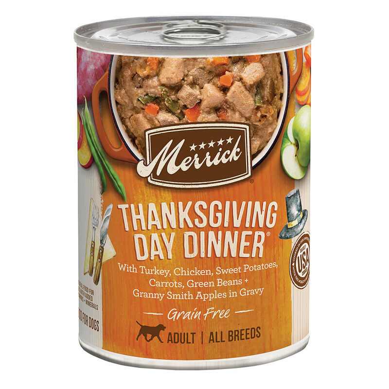Merrick, Can, Thanksgiving Day Dinner - 360g - Wet Dog Food image number null