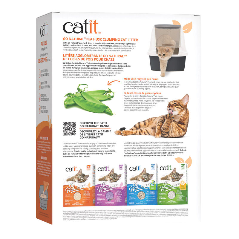 Catit, Go Natural! Pea Husk Clumping Litter - 14 L image number null
