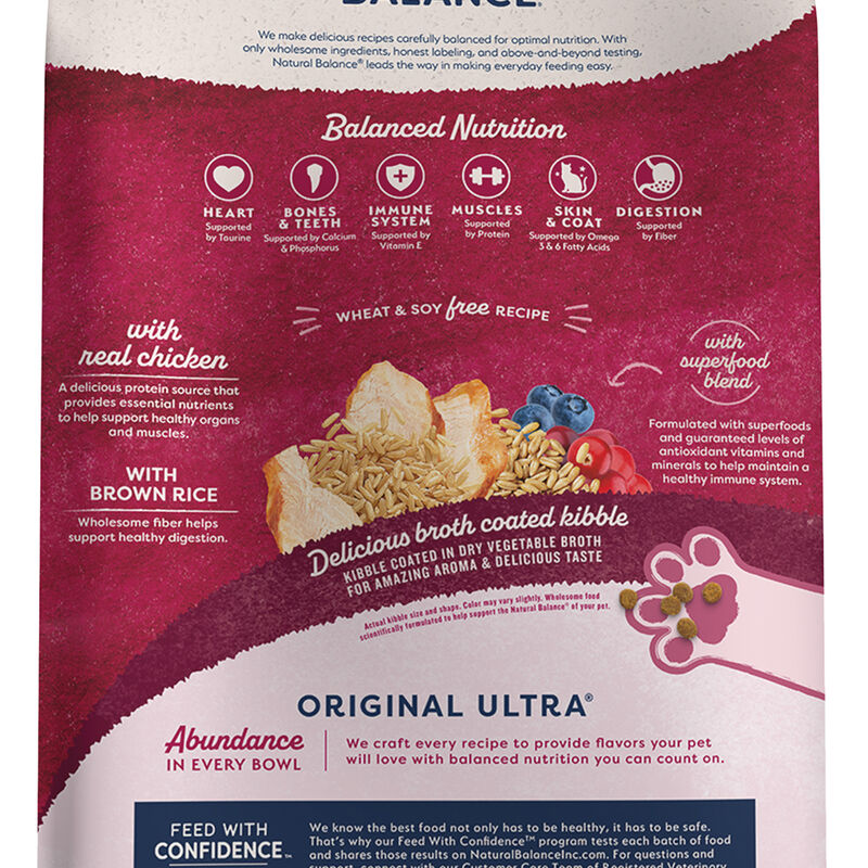 Natural Balance, Indoor Ultra Chicken Meal & Salmon Meal - 2.7 kg - Dry Cat Food image number null