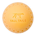 Tall Tails, Natural Rubber 2" GOAT Ball - Yellow - Toss Dog Toy image number null