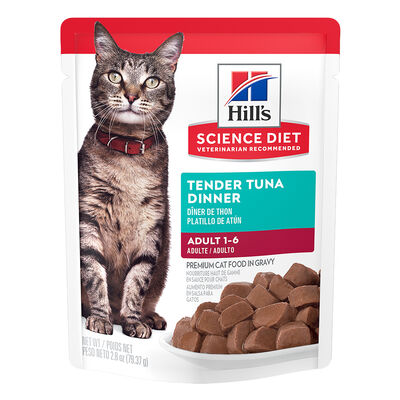 Science Diet, Adult Tender Tuna Dinner Wet Cat Food - 80 g - Wet Cat Food