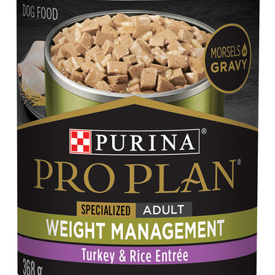 Pro Plan Dog, Can, Specialized Weight Management Turkey & Vegetable 368g