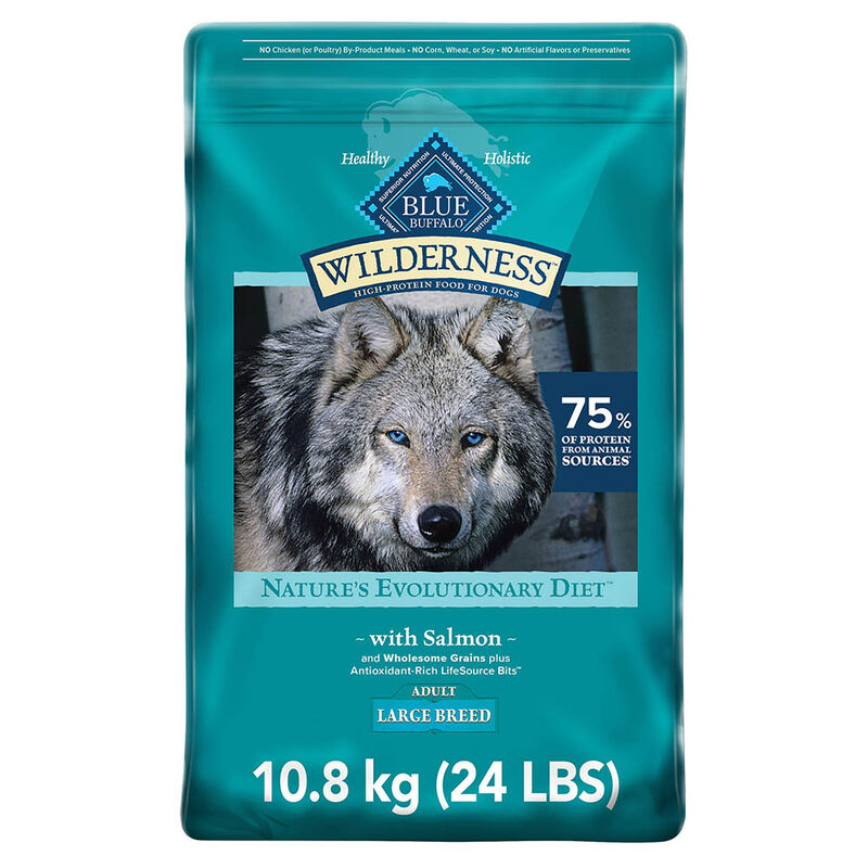 Blue Buffalo, Wilderness with More Meat & Wholesome Grains Large Breed Adult Dog - Salmon - Dry Dog  image number null