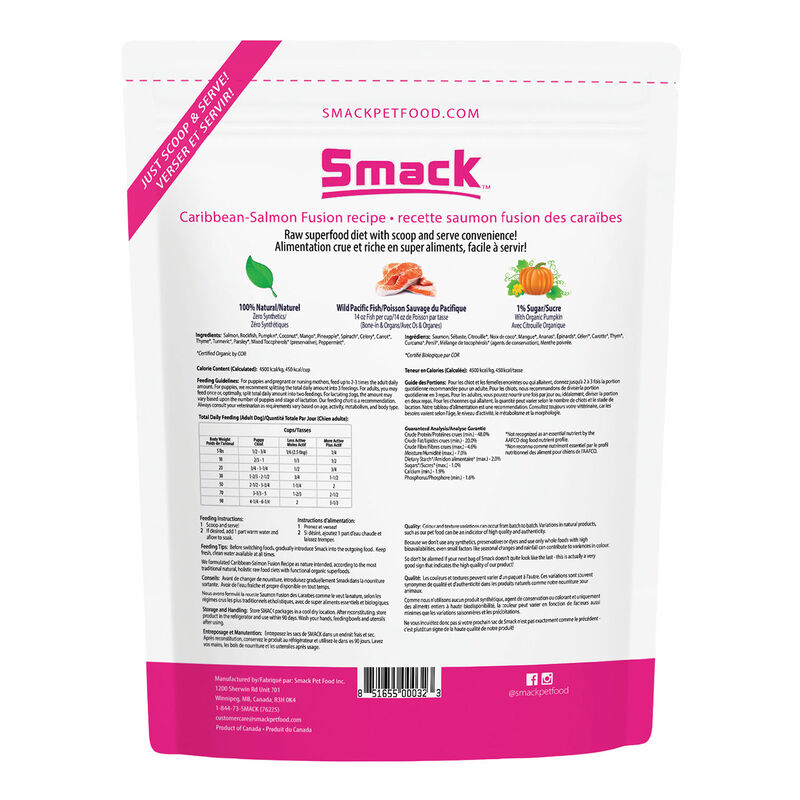 Smack, Caribbean-Salmon Fusion Recipe - Dog Food image number null