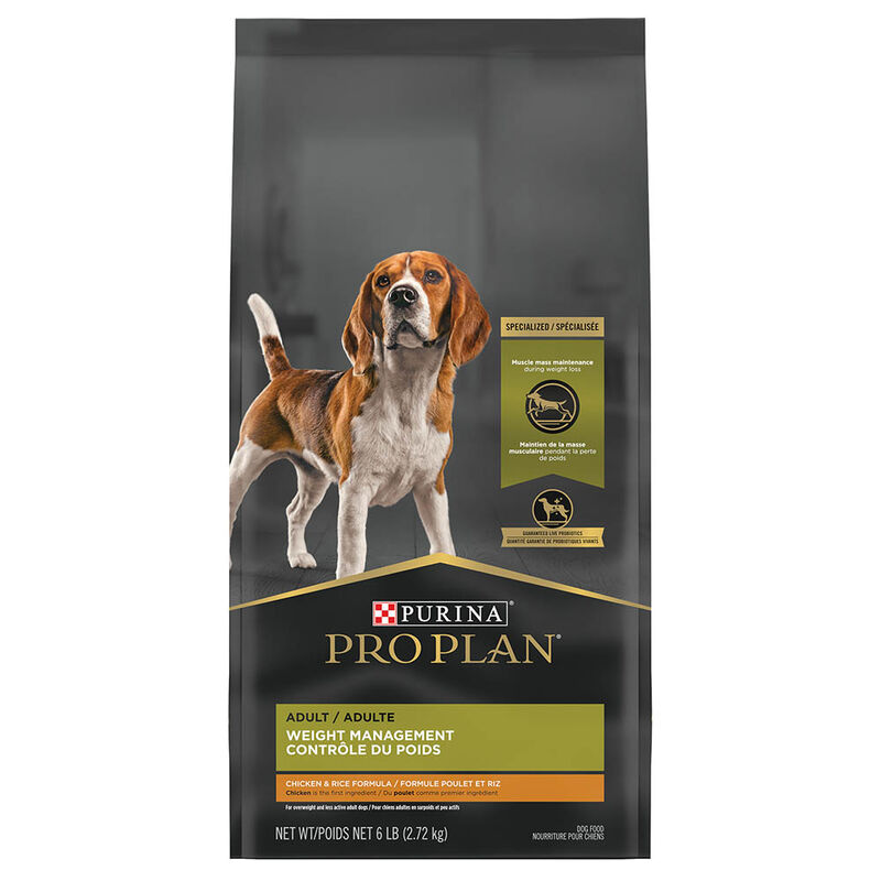 Purina Pro Plan Weight Management Adult, Chicken & Rice Dry Dog Food 8.16kg image number null