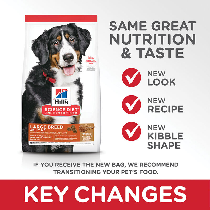 Science Diet, Adult Dog Large Breed Lamb & Brown Rice image number null