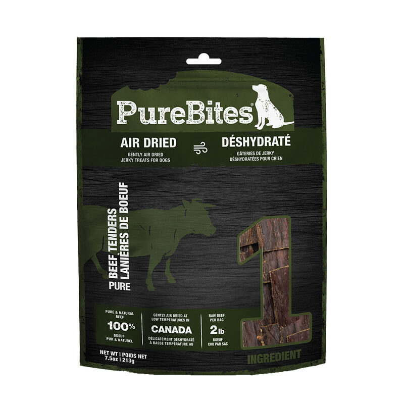 PureBites, Mid Size Treats - Beef Jerky - 213 g - Freeze Dried Dog Treat image number null