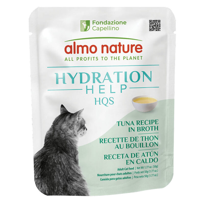 Almo Nature, HQS Hydration Help - Tuna Broth with Tuna Fillet - Wet Cat Food image number null