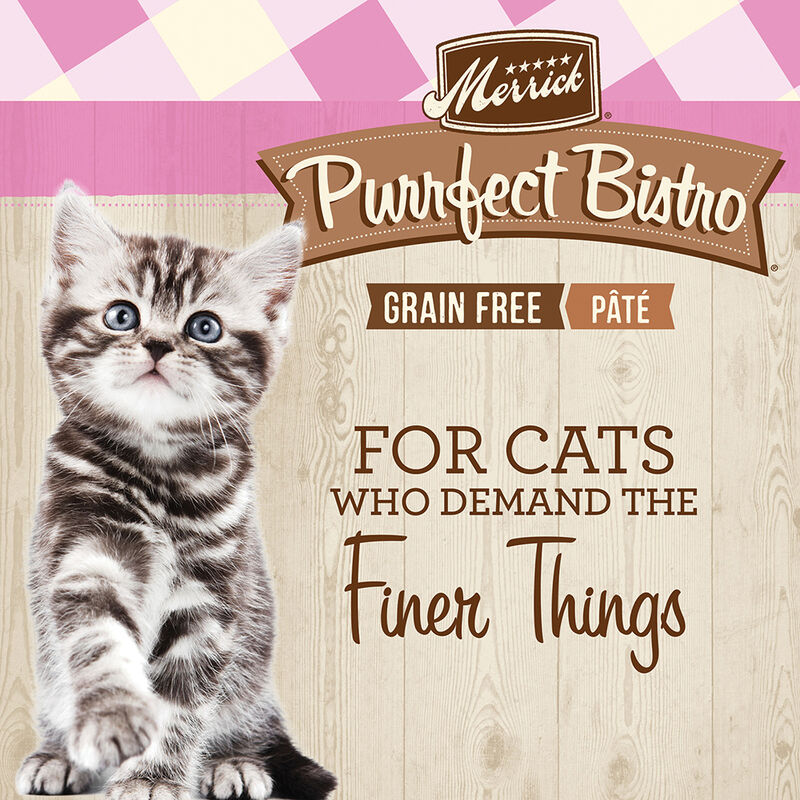 Merrick, Purrfect Bistro, Kitten Dinner Pate - 5.5 oz - Wet Cat Food image number null