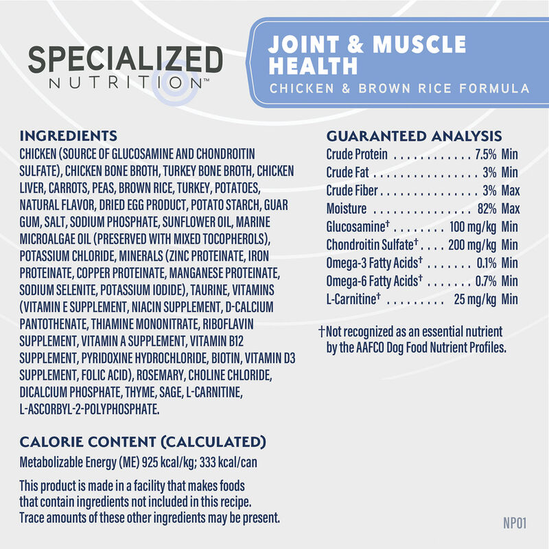 Natural Balance, Specialized Nutrition - Joint & Muscle Health Chicken & Brown Rice Formula - Wet Do image number null