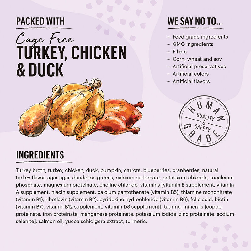 The Honest Kitchen, Grain Free Chicken & Duck in Bone Broth Gravy - Wet Cat Food image number null