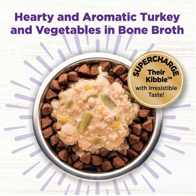 Wellness, Bowl Boosters - Hearty Toppers - Turkey & Sweet Potatoes in Bone Broth - 156 g - Wet Dog F image number null