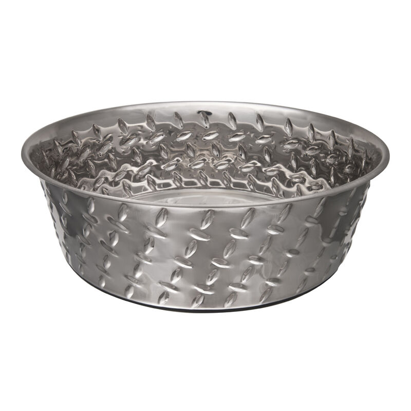 Ruff-N-Tuff, Diamond Plate Bowl With Non-Skid Bottom image number null
