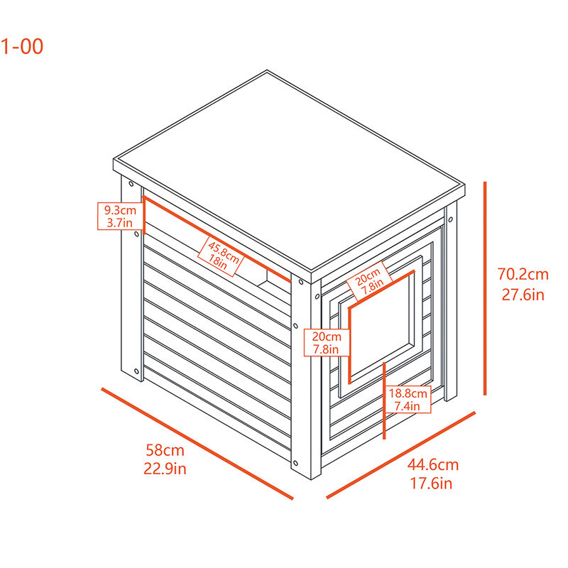 New Age Pet, LitterLoo Litter Box Cover - End Table - Antique White image number null