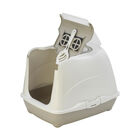 Flip Cat DeluxeHoodedLitter Pan-Warm Grey-Large image number null