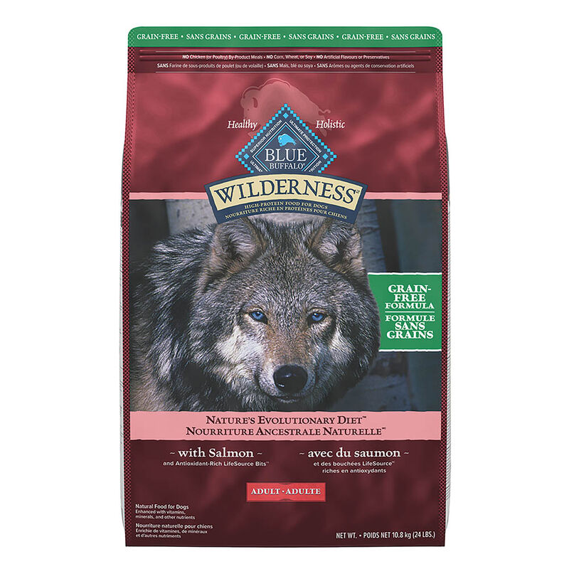 Blue Buffalo, Adult - GF Wilderness - Salmon - Dry Dog Food image number null