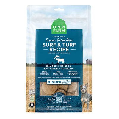 Open Farm, Freeze Dried Patties - Surf & Turf - Freeze Dried Dog Food
