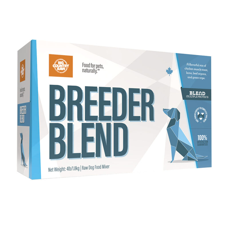 Big Country Raw, Breeder Blend - 4 lb - Frozen Dog Food image number null
