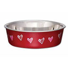 Loving Pet, Cat - Bella Bowl Hearts Design - Valentine Red image number null