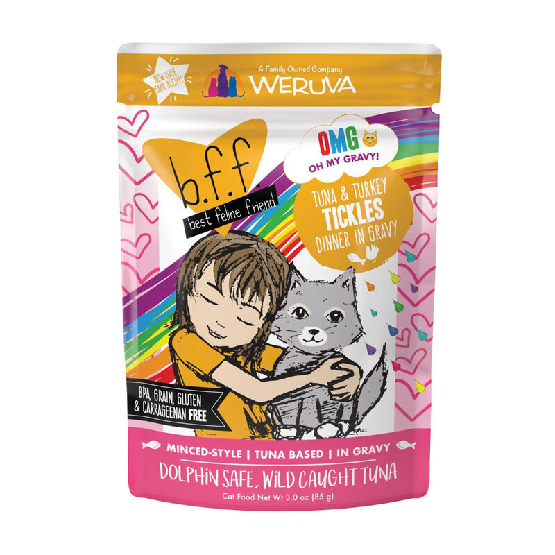 Weruva, Can Feline  - Tuna & Turkey Tickles - 85 g - Minced - Wet Cat Food image number null
