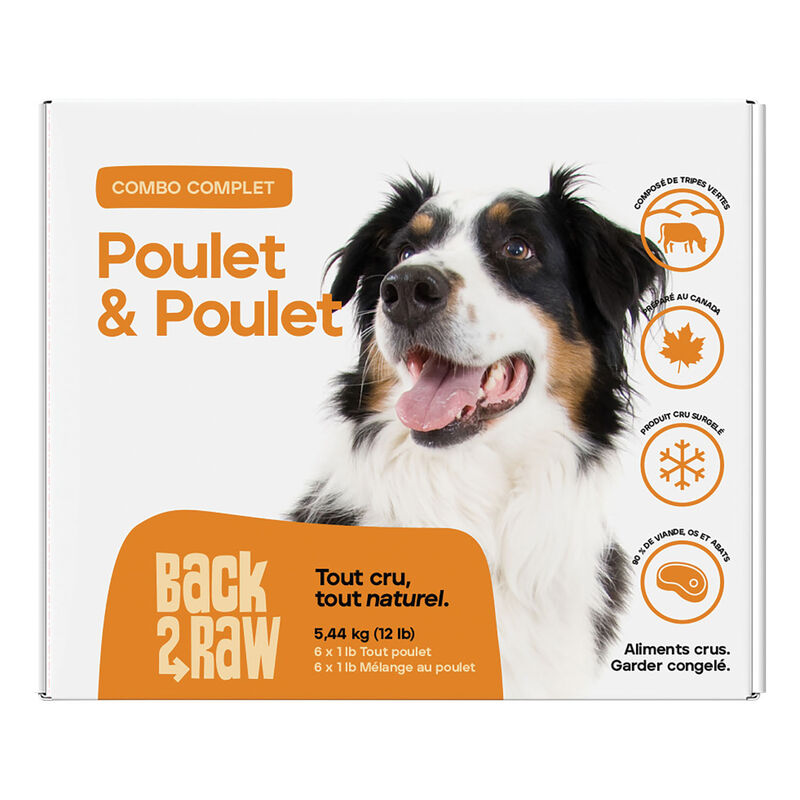 Back2Raw, Complete, Patty - Chicken & Chicken Blend - 5.44 kg(12x0.45kg) image number null