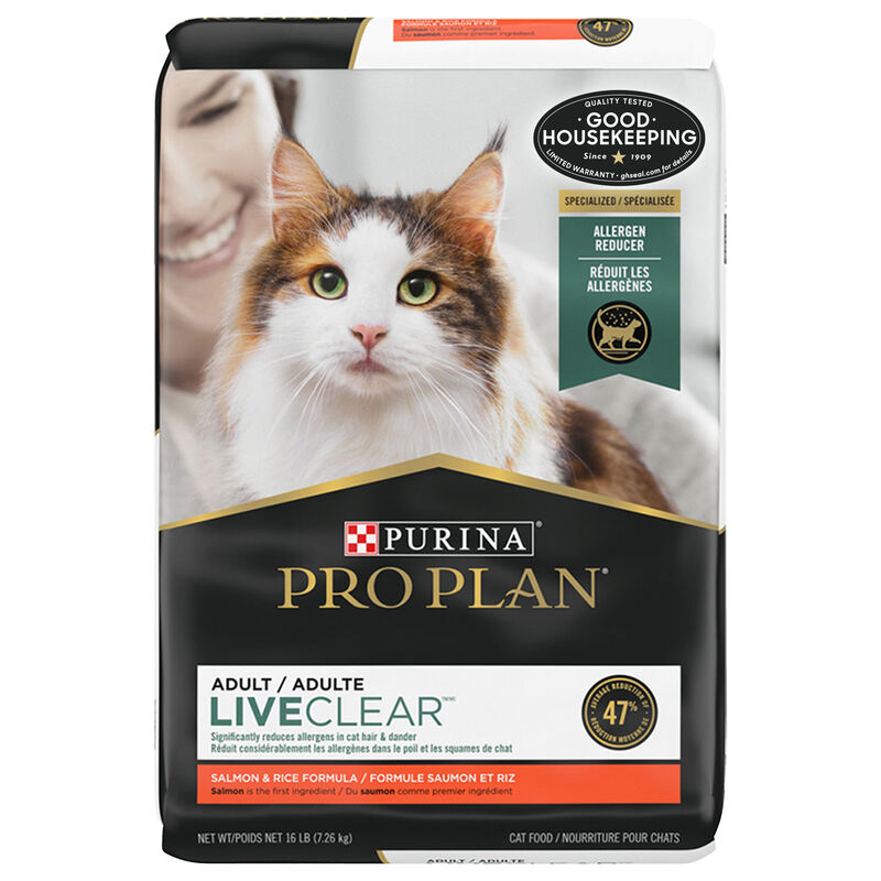 Pro Plan, Feline Adult - Live Clear - Salmon & Rice - Dry Cat Food image number null