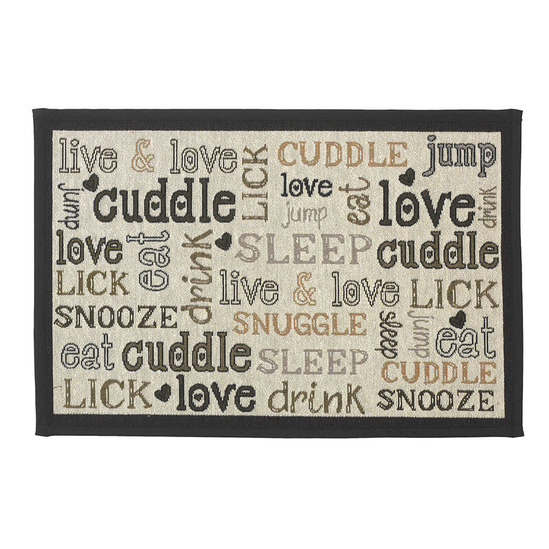 PetRageous, Cuddle Placemat Natural - Black image number null