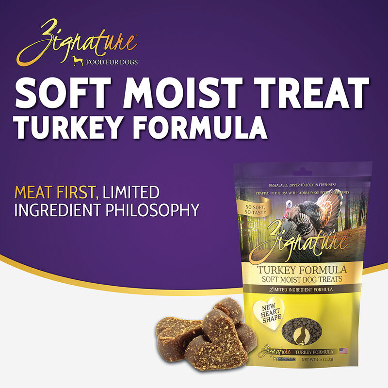 Zignature, Soft Moist Treats - Limited Ingredient - Grain Free - Turkey - 113 g image number null