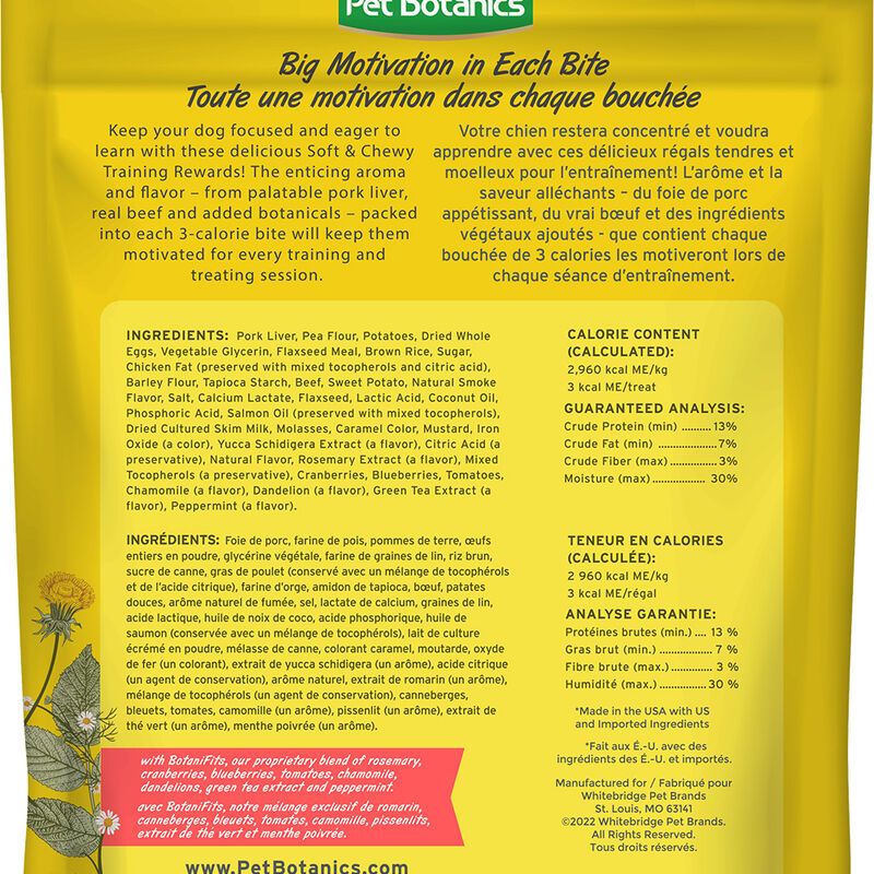 Pet Botanics, Training Rewards - Soft & Chewy - Beef - 567 g image number null