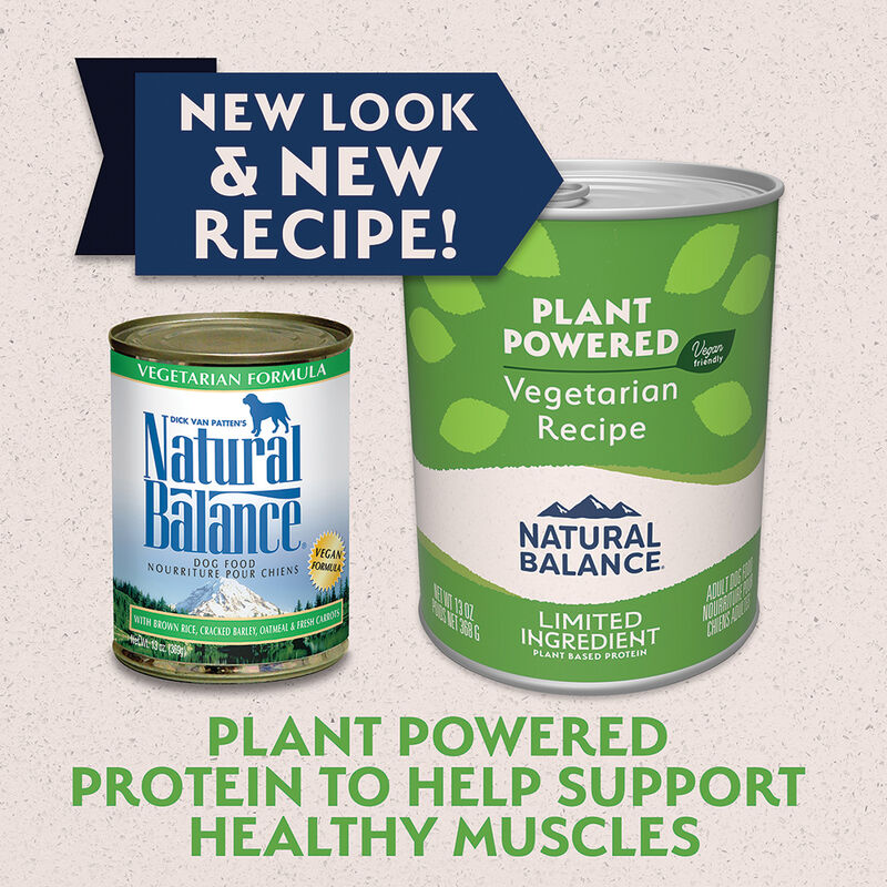 Natural Balance, Vegetarian Canned Dog Formula - 369 g - Wet Dog Food image number null