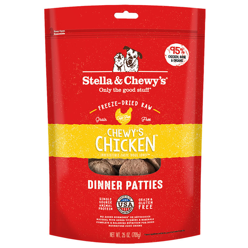 Stella & Chewy's, Dog Freeze-Dried Raw, Chewy's Chicken Dinner Patties image number null
