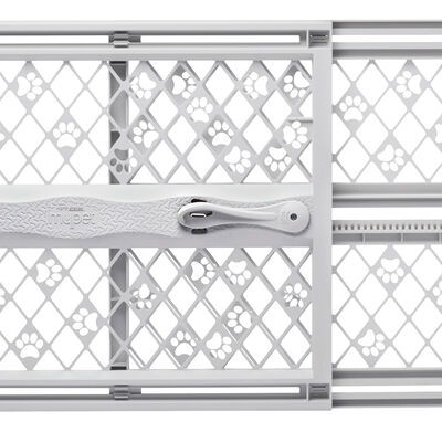 North States, Mypet Paws Portable Petgate - Grey