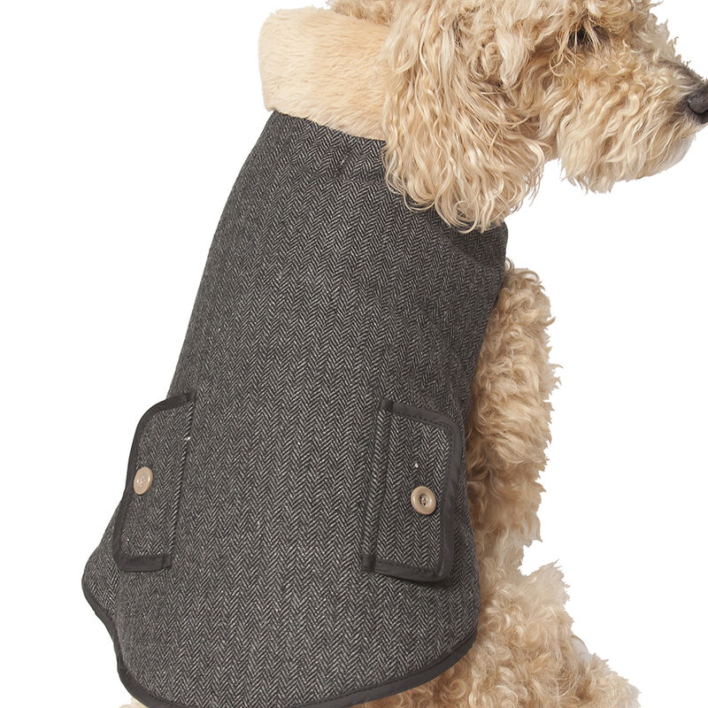 Pet Posse, Chevron Vest w/ Fur Collar image number null