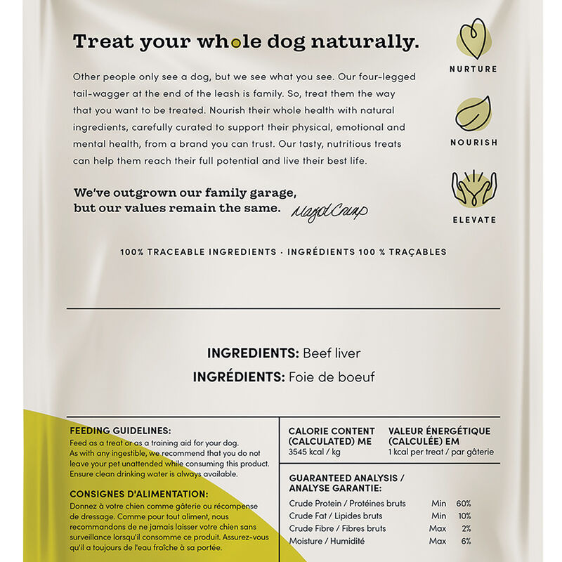 Crumps' Naturals, Mini Trainers Freeze Dried Beef Liver - Freeze Dried Dog Treat image number null
