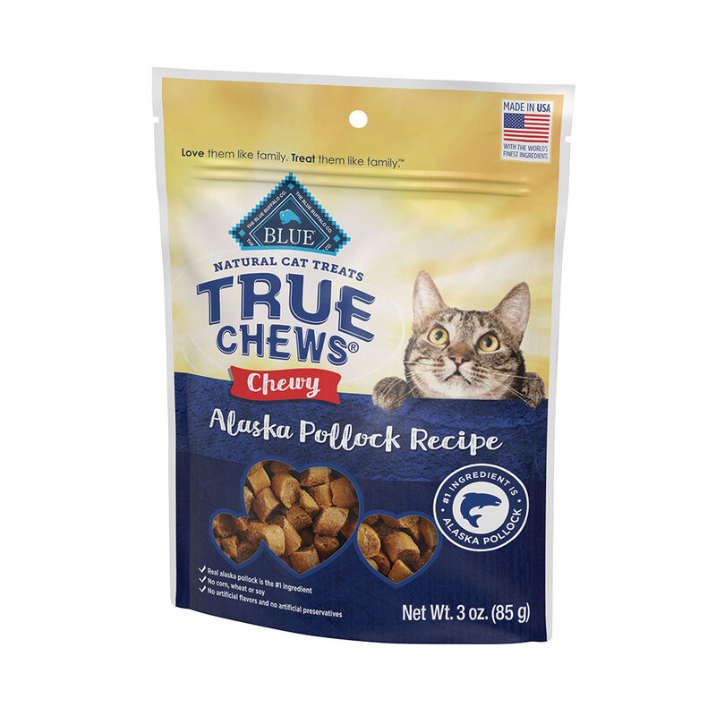 Blue Buffalo, Feline Treats - True Chews - Chewy Alaskan Pollock - 85 g - Cat Treat image number null
