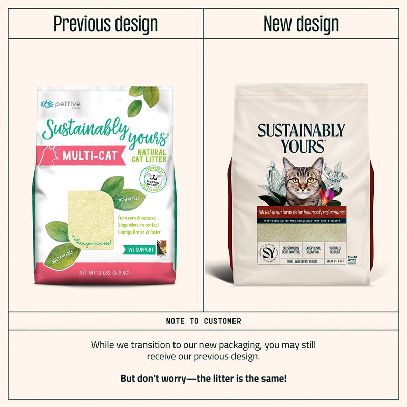 Biodegradable Multi Cat Litter - Mixed Grain image number null