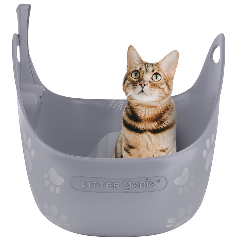 Litter Genie, Cat Litter Box With Scoop, Grey image number null