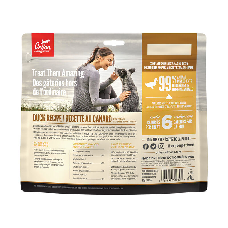 Orijen, Freeze Dried Dog Treat - Free-Run Duck - Freeze Dried Dog Treat image number null