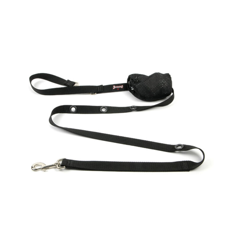 Smoochy Poochy, Optional Hands-Free Lead - Black - 5/8" Width - 6' image number null