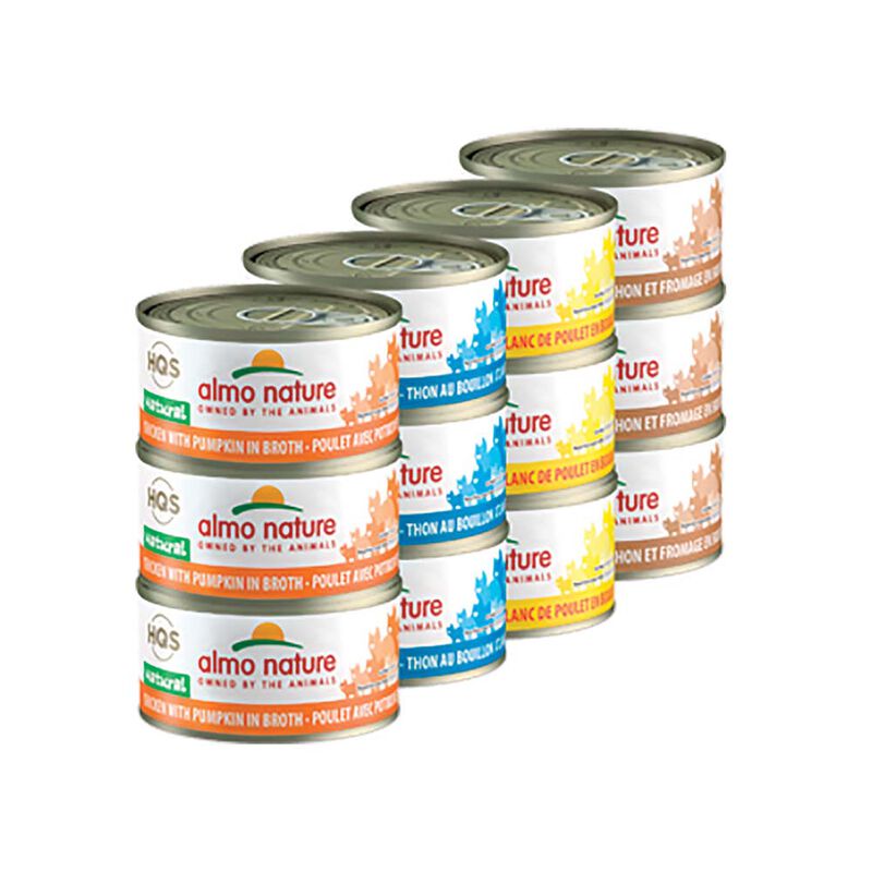 Almo Nature, Can, Feline - Rotational Pack - Tuna & Chicken - 70 g - 24 pk - Wet Cat Food image number null