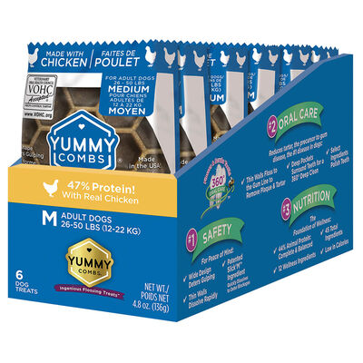 Pet's Best Life, Yummy Combs - Chicken - Medium