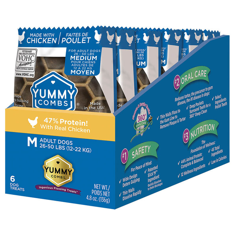 Pet's Best Life, Yummy Combs - Chicken - Medium image number null