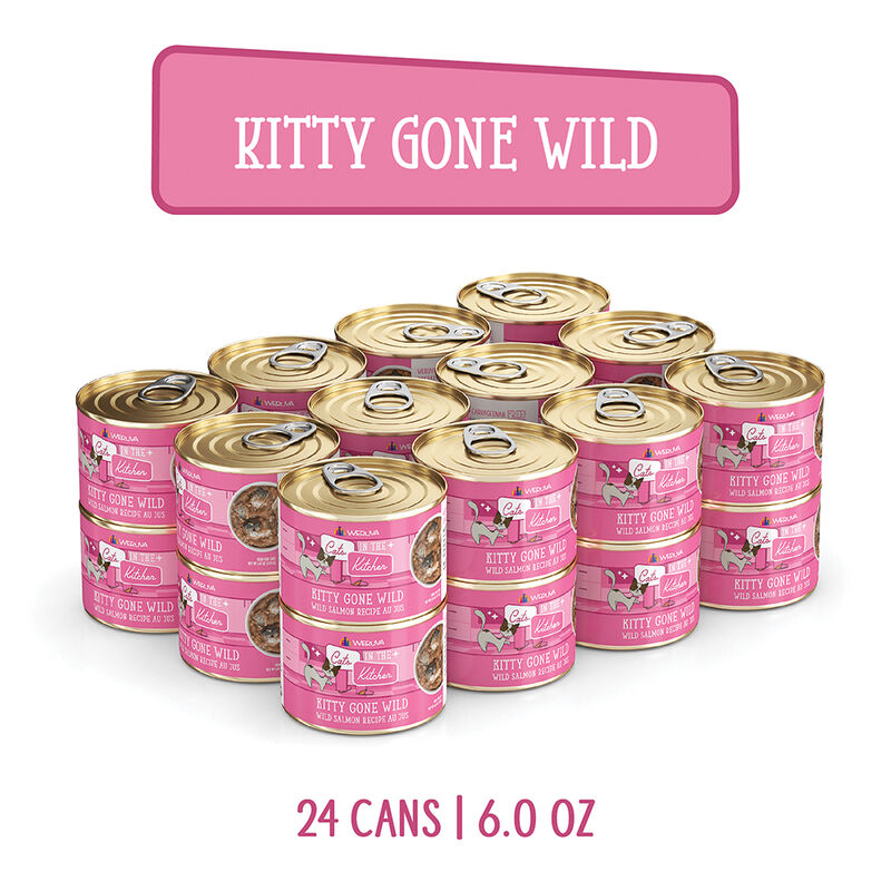 Weruva, Can Feline  -Kitty Gone Wild-Wild Salmon-170g - Minced - Wet Cat Food image number null